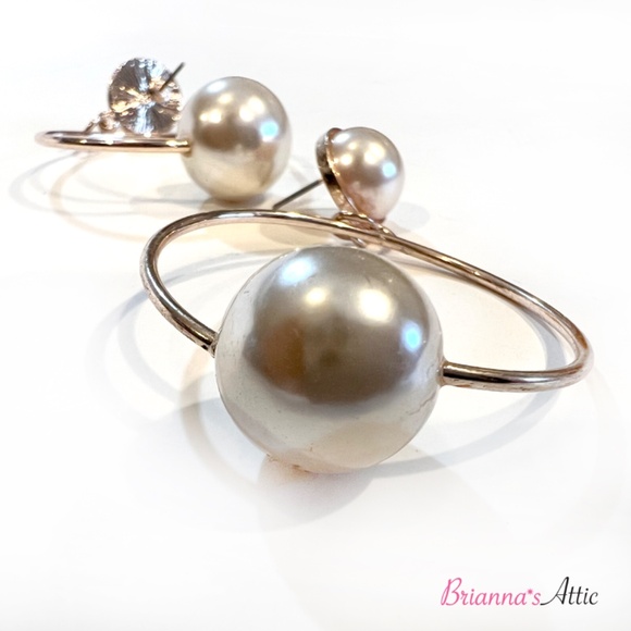 Circle Drop Earring with Beads, 2.5" - Picture 4 of 7